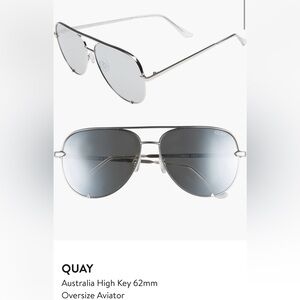 QUAY Australia High Key 62mm
Oversize Aviator Sunglasses